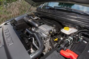 2026 Ram 1500 5.7-liter HEMI® V-8 eTorque engine bay